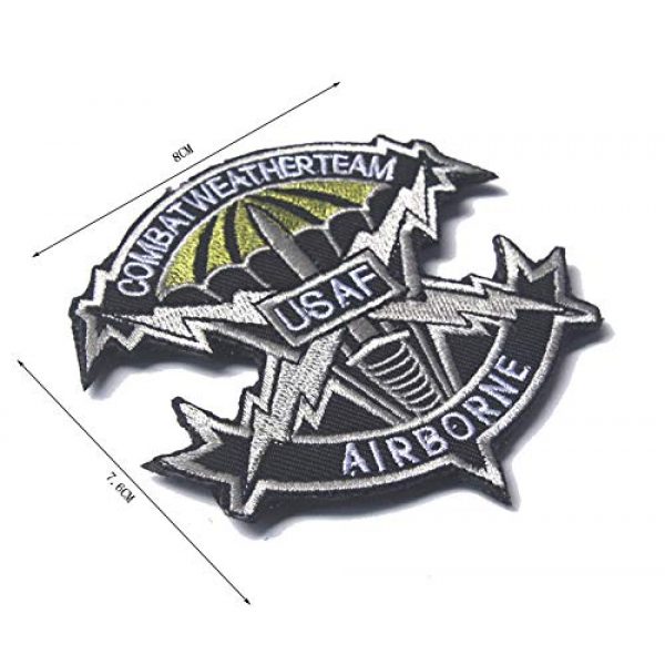Zhikang68 Airsoft Morale Patch 5 US Air Force Patch USAF Emblem United States Paratrooper Tactical America Military Embroidered Morale Badges Applique for Coat Jacket Gear Cap Hat Backpack (Set 9)