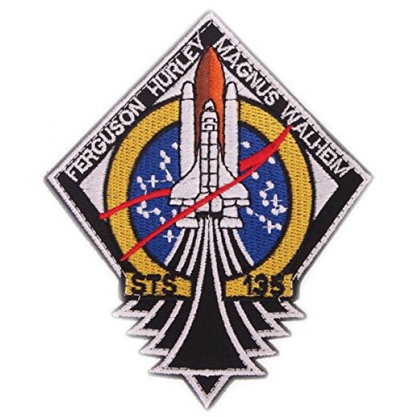 VOZUKO Airsoft Morale Patch 6 VOZUKO Morale Patch USA NASA Astronaut Space 3D Embroidered Flight Space Explorer Research Combination Badge Patch