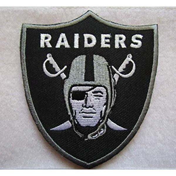 Embroidered Patch Airsoft Morale Patch 1 O-akland Raiders 3D Tactical Patch Military Embroidered Morale Tags Badge Embroidered Patch DIY Applique Shoulder Patch Embroidery Gift Patch