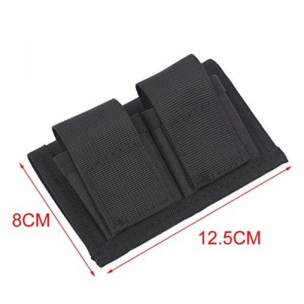ACKEIVTO Tactical Pouch 5 Speedloader Pouch Case Holder Nylon Tactical Double Speedloader