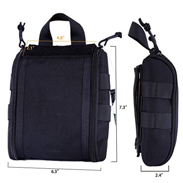 Huijukon Tactical Pouch 3 Huijukon Tactical MOLLE EMT Medical First Aid Utility Pouch Bag 1050D Nylon Molle Pouch