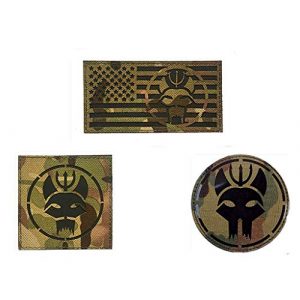 Embroidery Patch Airsoft Morale Patch 1 3 Pieces US Seal Team DEVGRU Military Hook Loop Tactics Morale Reflective IR Patch (color4)