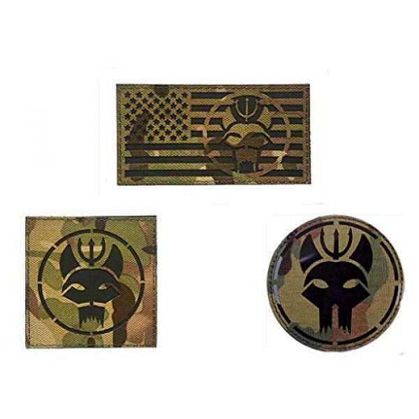 Embroidery Patch Airsoft Morale Patch 1 3 Pieces US Seal Team DEVGRU Military Hook Loop Tactics Morale Reflective IR Patch (color4)