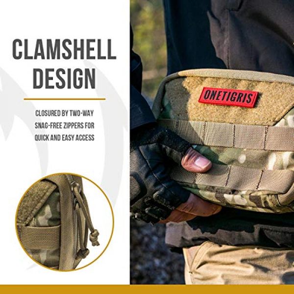 OneTigris Tactical Pouch 3 OneTigris MOLLE Admin Pouch & Patches Showcase ID Holder Badge