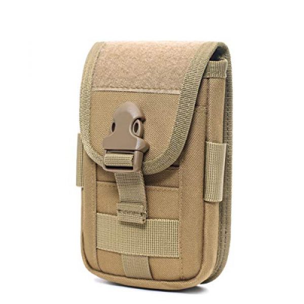Azarxis Tactical Pouch 3 Azarxis Tactical Cell Phone Holster Pouch, Tactical Smartphone Pouches EDC Cellphone Case Molle Gadget Bag Molle Attachment Belt Card Holder Waist Bag