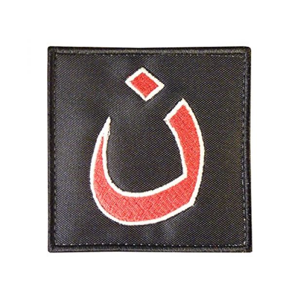 LEGEEON Airsoft Morale Patch 2 LEGEEON Glow Dark Christians in Iraq Support ISAF Morale Army Sew Iron on Patch