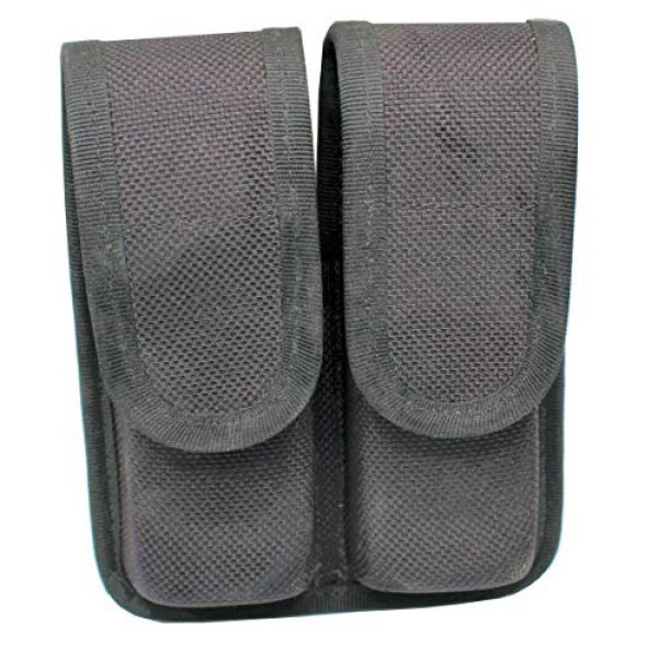 Genuine Issue Tactical Pouch 1 Genuine Issue U.S. Military Black Double Magazine Carrier - Used