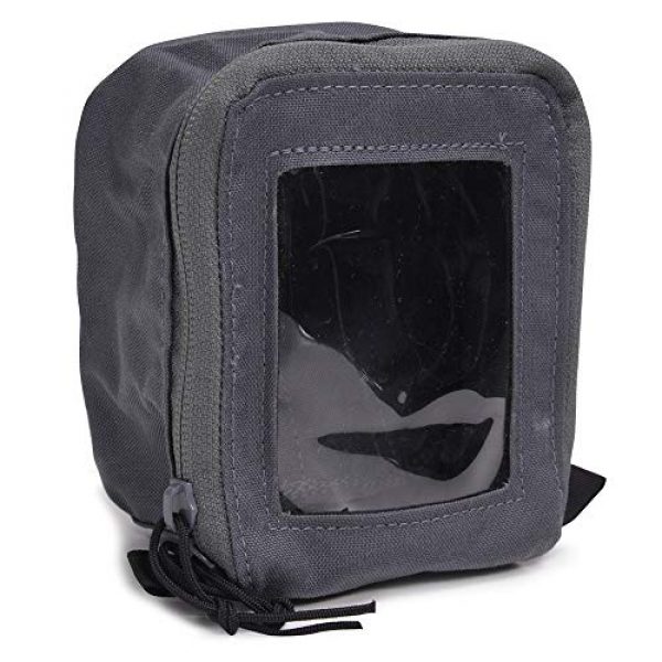 LBX TACTICAL Tactical Pouch 1 LBX TACTICAL 3" Open Window Pouch, Wolf Grey, Small - LBX-1015WG