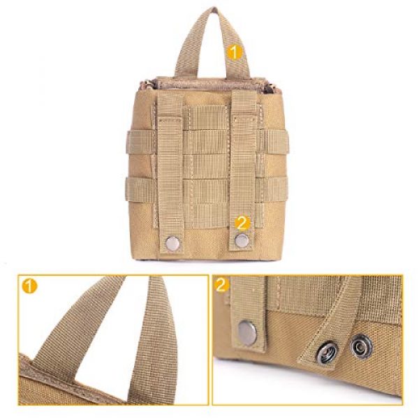 Azarxis Tactical Pouch 3 Azarxis Tactical MOLLE Rip-Away EMT Medical First Aid IFAK Utility Pouch Military Emergency EDC Trauma Bags Outdoor Survival Kit Suit