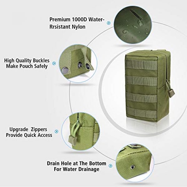 Livans Tactical Pouch 2 Livans 2 Pack Molle Pouches, Tactical EDC Utility Pouch Compact Water-Resistant, Organize Small Gear Gadget for Military Backpack
