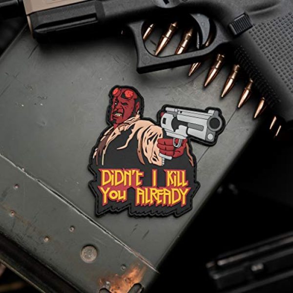 NEO Tactical Gear Airsoft Morale Patch 1 Hellboy Didn't I Kill You Already PVC Morale Patch - Hook Backed by NEO Tactical