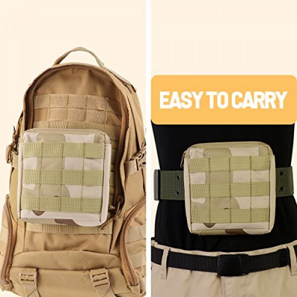 IronSeals Tactical Pouch 6 IronSeals Tactical MOLLE Pouch Tactical EDC Compact Multi-Purpose Water-Resistant Utility Gadget Gear Hanging Waist Bags