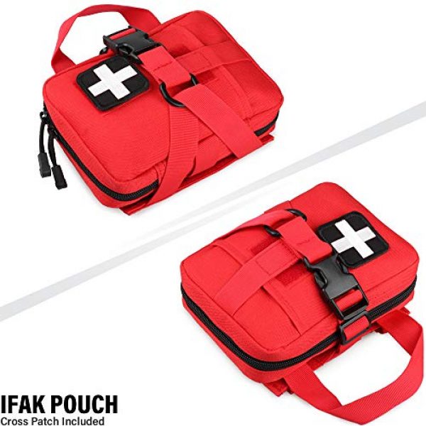thumbnail image 2 of Tactical First Aid Bag MOLLE EMT IFAK Pouch - Rip-Away Trauma Pack With Detachable Strap 2 of 5