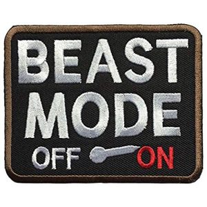 Antrix Airsoft Morale Patch 1 Antrix Beast Mode On Iron On Sew On Patch for Clothes, Jackets, Biker, Uniforms, Tactical Clothes Etc