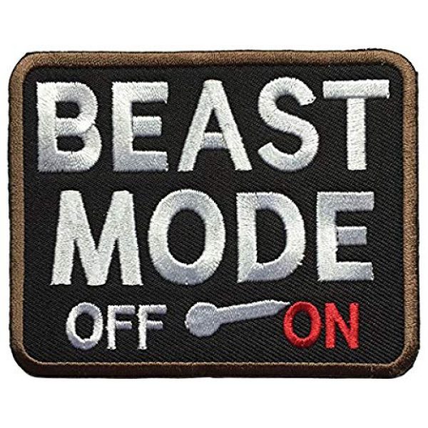 Antrix Airsoft Morale Patch 1 Antrix Beast Mode On Iron On Sew On Patch for Clothes, Jackets, Biker, Uniforms, Tactical Clothes Etc