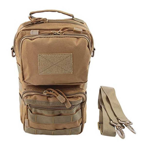Oumefar Tactical Pouch 4 Outdoor Sports Camping Hiking Daypacks Durable Mountaineering Backpack Mountaineering Bag for Students, Office for Travel Business College