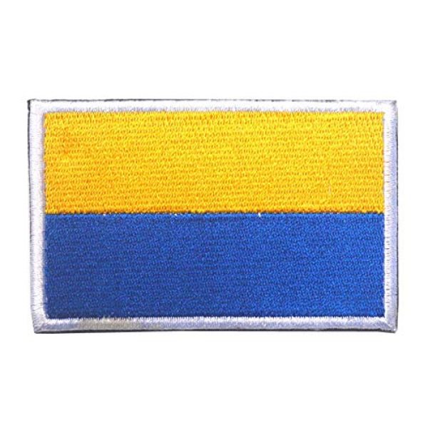 Tactical Embroidery Patch Airsoft Morale Patch 2 2pcs Ukraine Flag Embroidery Patch Military Tactical Morale Patch Badges Emblem Applique Hook Patches for Clothes Backpack Accessories