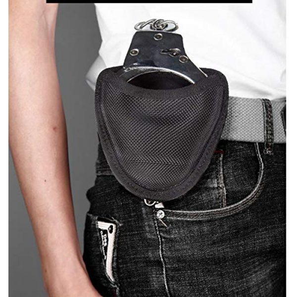 abcGoodefg Tactical Pouch 7 abcGoodefg Open Top Cuff Case Quick Release Cuff Holder Law Enforcement Nylon Handcuff Holder for Duty Belt Cuff Pouch with Belt Loop