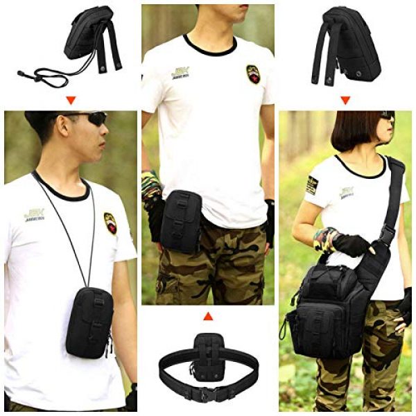BAIGIO Tactical Pouch 6 BAIGIO Molle Tactical Pouch Phone Holder EDC Pouch Tool Holder Purse Military Belt Pouch
