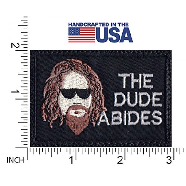 Tactical Patch Works Airsoft Morale Patch 2 Big Lebowski The Dude Abides Patch