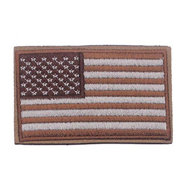 DATOUWEN ACCESSARY Airsoft Morale Patch 1 ZHDTW Tactical Morale US Flag Embroidered Patches with Hook and Loop (DT-029)