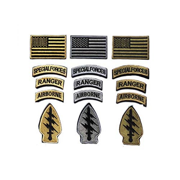 DPAINTouscap Airsoft Morale Patch 3 Special Forces Tactical Patches Embroidered Military Patch/Morale Patches