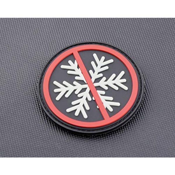 BritKitUSA Airsoft Morale Patch 3 BritKitUSA 3D PVC No Snowflakes Allowed GITD Morale Patch Glow Generation Snowflake Trigger
