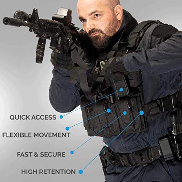 Antila Tactical Pouch 2 Antila Excelling Magazine Pouch for Pistol and Gun - High Speed, Secure and Durable. Bandana and 2 Great Ebooks Included