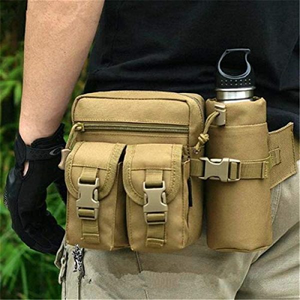LGL Tactical Pouch 3 Tactical Sling Bag Tactical Belt Bag - Tactical Men Waist Pack Nylon Hiking Water Bottle Phone Pouch Outdoor Sports Army Military Hunting Climbing Camping Belt Bag Tool Pouch Bag Mini Utility Pouch