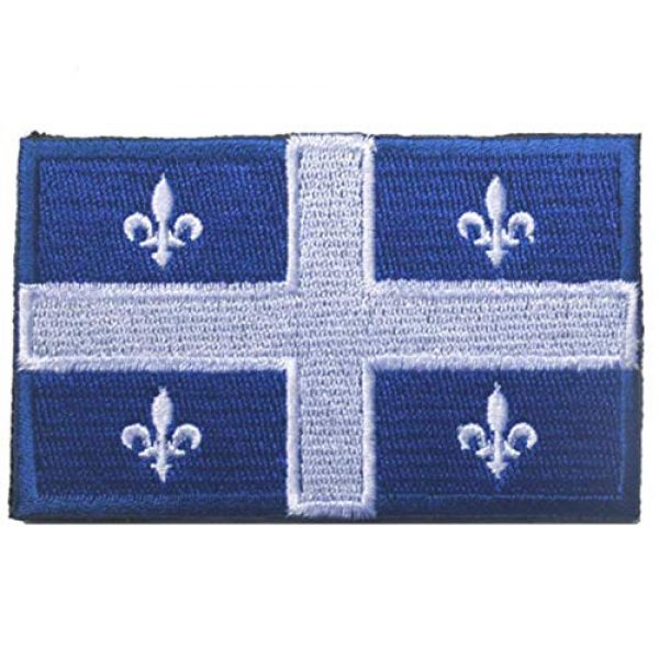 Tactical Embroidery Patch Airsoft Morale Patch 1 Canada Quebec Flag Embroidery Patch Military Tactical Morale Patch Badges Emblem Applique Hook Patches for Clothes Backpack Accessories