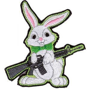 Gadsden and Culpeper Airsoft Morale Patch 1 Evil Easter Bunny AR-15 Tactical Morale Patch - Color