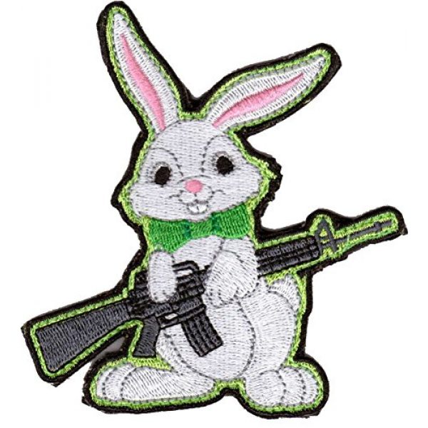 Gadsden and Culpeper Airsoft Morale Patch 1 Evil Easter Bunny AR-15 Tactical Morale Patch - Color