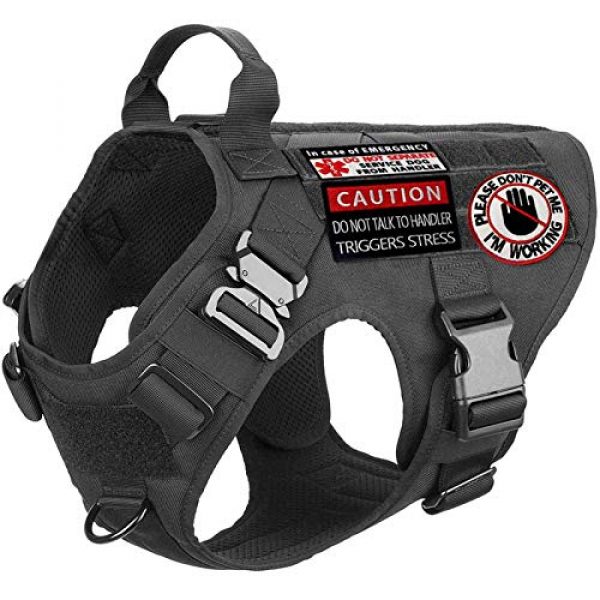 TailWag Planet Airsoft Morale Patch 5 Service Dog Do Not Pet Separate from Handler Triggers Stress Psychiatric Medic Paramedic Star of Life Vest/Harnesses Tactical Morale Patch Embroidered Badge Fastener Hook & Loop Emblem, 4 Pcs