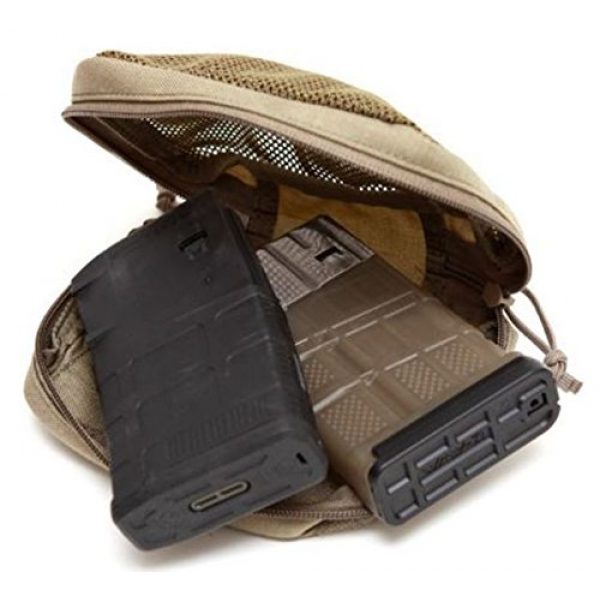 LBX TACTICAL Tactical Pouch 2 LBX TACTICAL Mesh Pouch, Tan, Medium