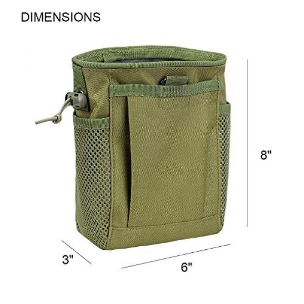 AMYIPO Tactical Pouch 2 AMYIPO Tactical Molle Drawstring Magazine Dump Pouch, Military Adjustable Belt Utility Hip Holster Bag Outdoor Mag Pouch