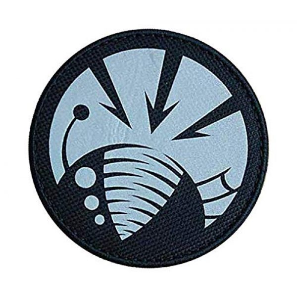 Embroidery Patch Airsoft Morale Patch 3 SCP Foundation Special Containment Procedures Foundation SCP Mobile Task Forces Gamma-6 Deep Feeders" Military Hook Loop Tactics Morale Reflective Patch