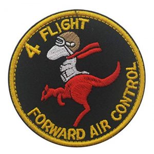 Tactical Embroidery Patch Airsoft Morale Patch 1 Australia Vietnam Royal Air Force Raaf 4 Flight Forward Air Control Tactical Embroidery Patch Hook & Loop Morale Patch Military Patch for Clothing Accessory Backpack Armband