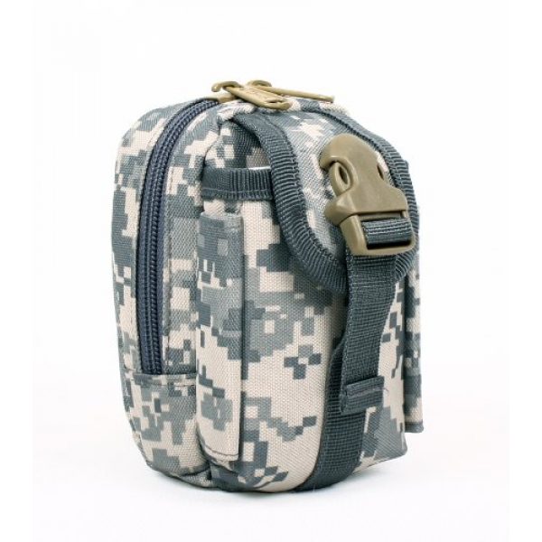 Molle Bag Tactical Pouch 1 800D Molle Small Utility Pouch, Military Army Molle Gadget Pouch, Tactical Molle Compatible Trauma Pouch (3.5" W x 5" H x 3" D)