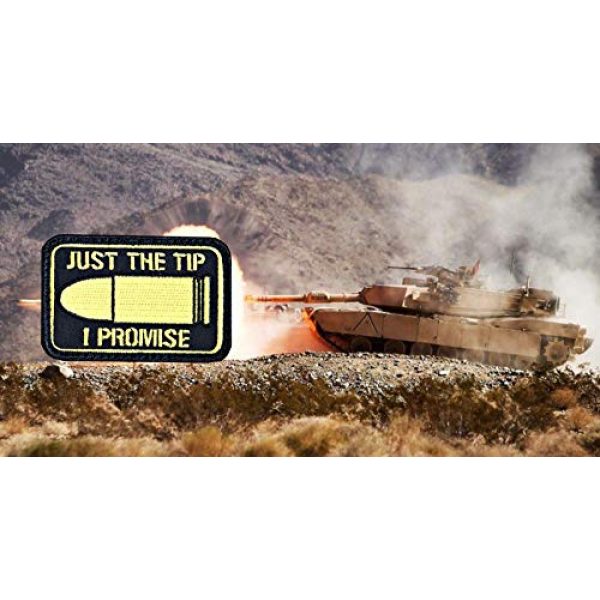 Violent Little Machine Shop Airsoft Morale Patch 4 "Just The Tip I Promise" Morale Patch by Violent Little - Embroidered Velcro