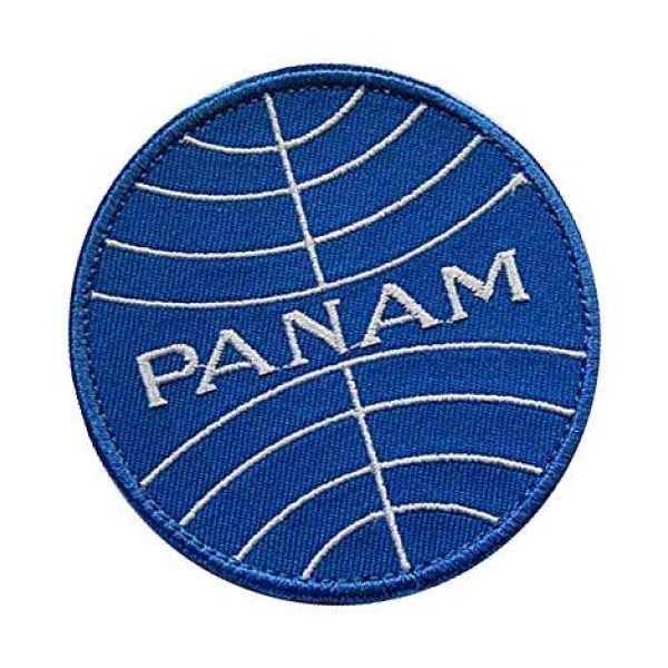 Embroidery Patch Airsoft Morale Patch 2 Pan Am Airlines Military Hook Loop Tactics Morale Embroidered Patch