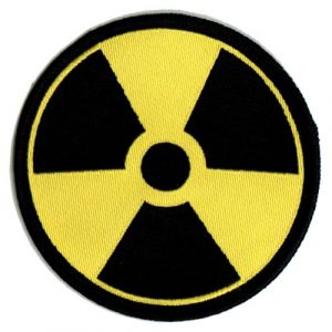 Cypress Collectibles Embroidered Patches Airsoft Morale Patch 1 Nuclear Radiation Symbol Embroidered Patch Iron-On Danger Symbol Yellow Logo