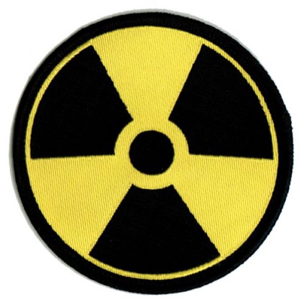 Cypress Collectibles Embroidered Patches Airsoft Morale Patch 1 Nuclear Radiation Symbol Embroidered Patch Iron-On Danger Symbol Yellow Logo