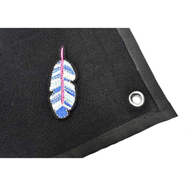 JFFCE Airsoft Morale Patch 5 Tactical Military Combat Morale Patch Holder Display Board Hook & Loop Patch Panel(Large)