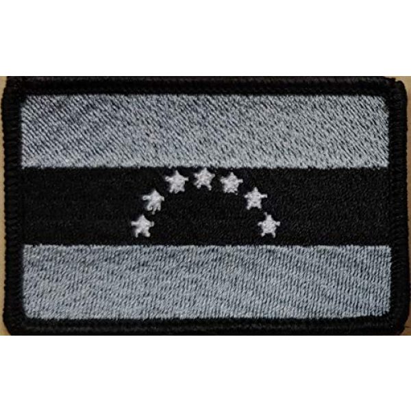 Fast Service Designs Airsoft Morale Patch 2 Venezuela Flag 7 Star Patch Iron-On Morale Patriotic Morale Black Border #4