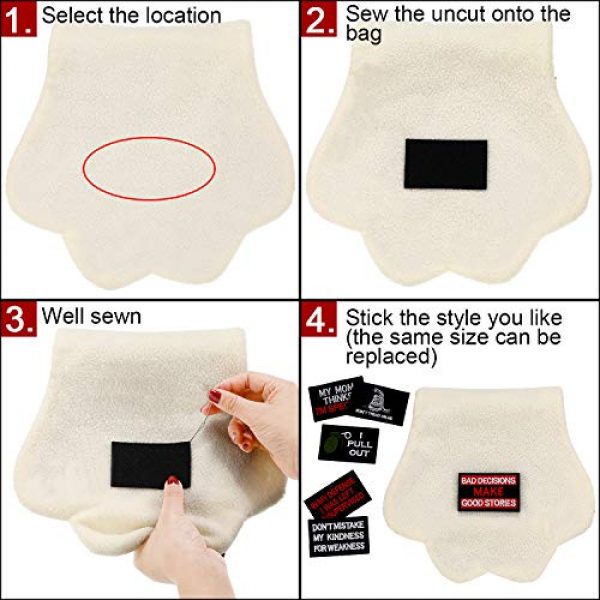 WILLBOND Airsoft Morale Patch 5 25 Pieces Tactical Embroidery Patch Tactical Appliques Military Embroidery Patches for Clothes Caps Hats Bags Backpack Military Cosplay DIY Crafts
