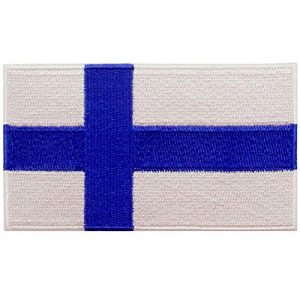 EmbTao Airsoft Morale Patch 1 EmbTao Finland Flag Patch Embroidered National Morale Applique Iron On Sew On Finnish Emblem