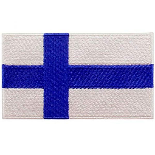 EmbTao Airsoft Morale Patch 1 EmbTao Finland Flag Patch Embroidered National Morale Applique Iron On Sew On Finnish Emblem