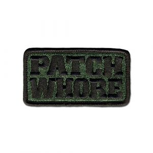 BASTION Airsoft Morale Patch 1 BASTION Morale Patches (Patch Whore, ODG) | 3D Embroidered Patches with Hook & Loop Fastener Backing | Well-Made Clean Stitching | Military Patches Ideal for Tactical Bag, Hats & Vest