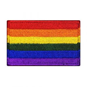 Morton Home Airsoft Morale Patch 1 Morton Home-Pride Rainbow Flag Patch Right Embroidered Morale Emblem with Hook and Loop