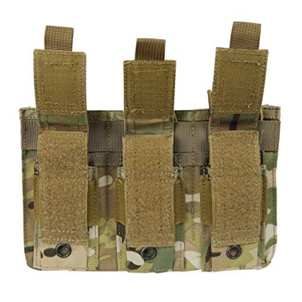 Huenco Tactical Pouch 5 Tactical 5.56 Triple Open Top Pistol Kangaroo Mag Pouch Airsoft Mag Bag Molle Magazine Holster